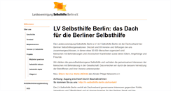 Desktop Screenshot of lv-selbsthilfe-berlin.de