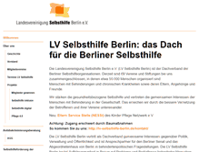 Tablet Screenshot of lv-selbsthilfe-berlin.de